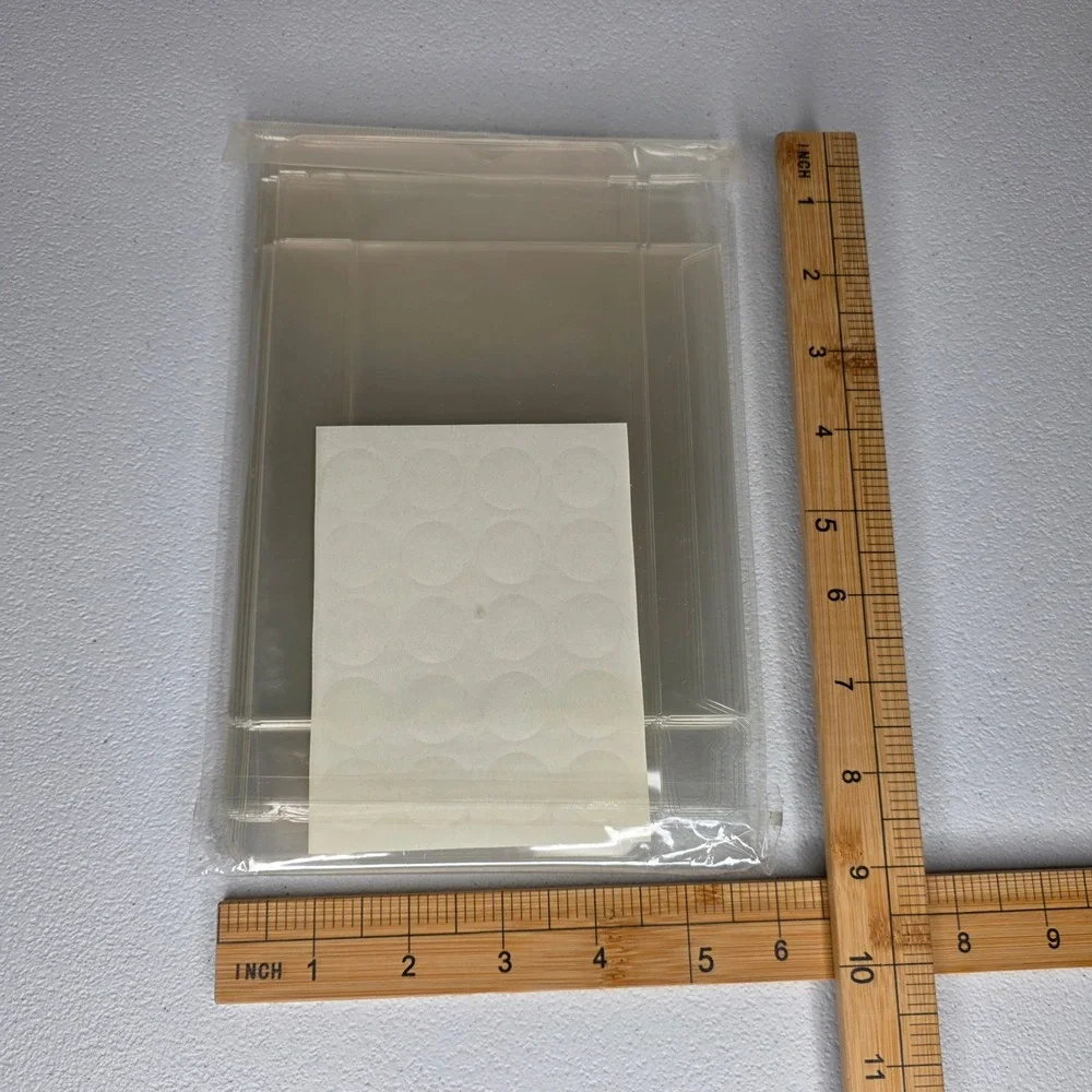 NEW Gina K Designs Clear Boxes Set of 10 Clear Plastic Card Packaging 5.75x4.5